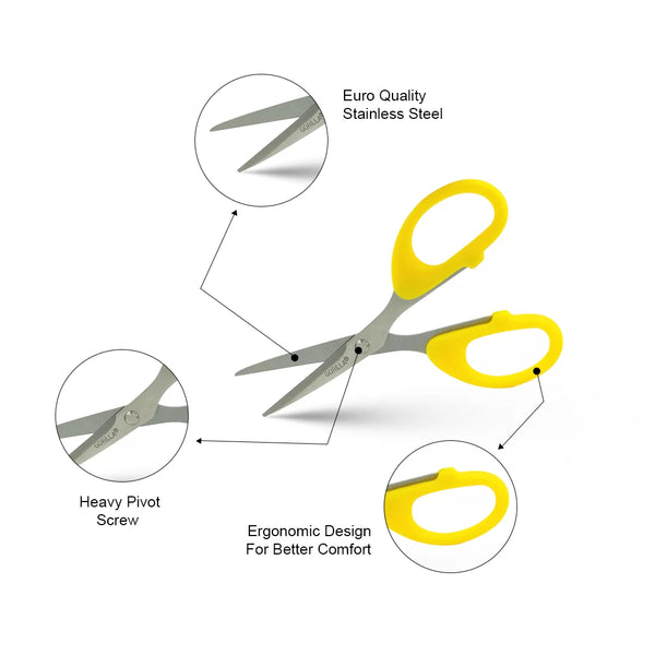 AM2744 JB-9 K-003 Small Sharp Scissor 140mm 5.5" (1pcs) multicolor
