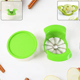 11458 Apex Apple Cutter with Container – Unbreakable ABS Body & Stainless Steel Blades