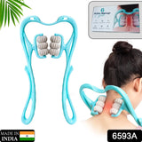 6593A 6 Wheel Dual Pressure Point Cervical Neck Massager WOMEN (1PC)