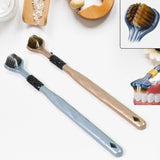 13574 3 Sided Toothbrush, Soft Bristle Toothbrush (2 Pc Set) by DeoDap