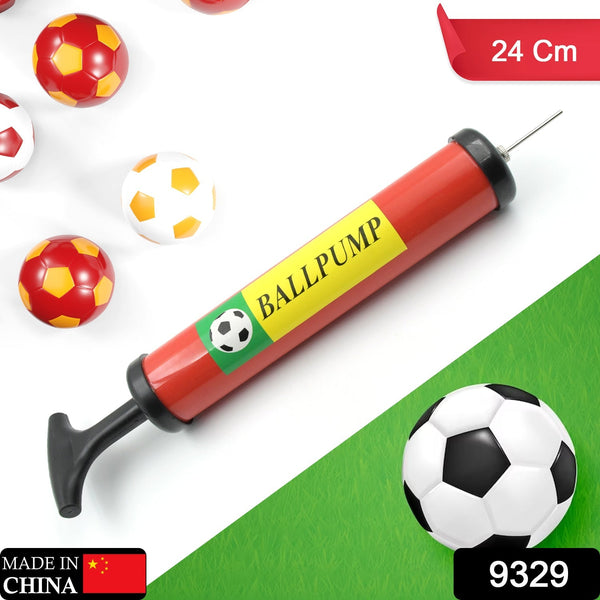 9329 Inflator Air Ball Pump Soft Bouncing Ball Development Kids Toy, Sports Plastic Pump for Soccer, Basketball, Football, Volleyball Ball (24 CM & 33.5 Cm)