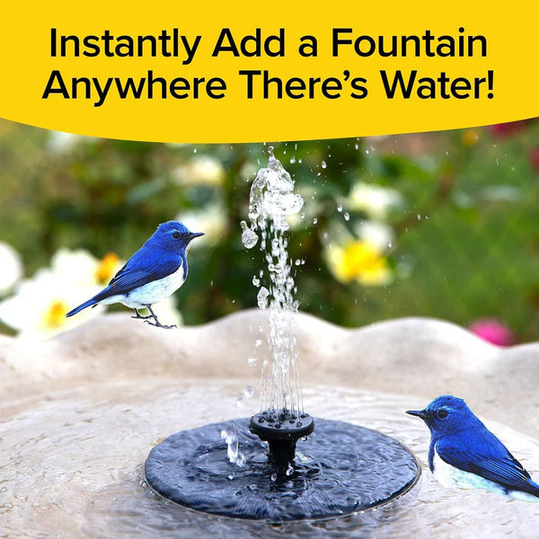 8603 Fast Fountain by Pocket Hose - Solar-Powered - Instantly Adds a Water Feature Virtually Anywhere - 5 Spray Modes - No Installation or Batteries Required - Great for Bird Baths, Pools, Pond & More (1 Pc)