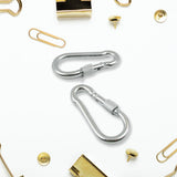 8652_Snap Hook with Screw-Stainless Steel Snap Hook Clip Heavy Duty, Carabiner Clip (6×60 MM / 2 Pcs Set)
