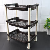 11490 Apex Small Multiuse Plastic Storage Rack Organizer 3-Tier