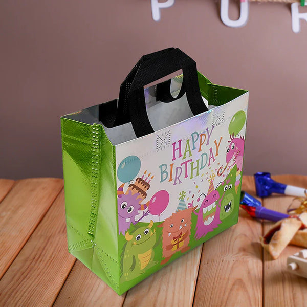 8961 Birthday Gift Bag, Reusable Party Gift Bags (1 Pc / Mix Design)