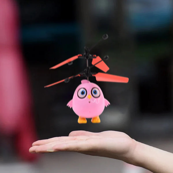 4394 Electroplay Flying Bird RC Toy with LED & Remote Control – Pink Owl Design (1 Set)