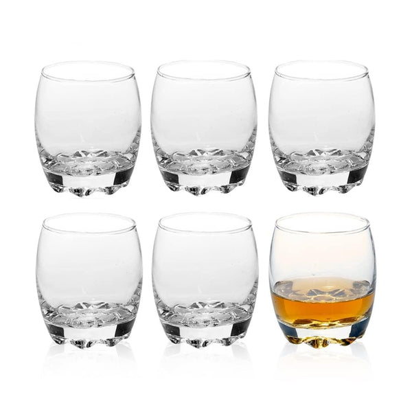 AM5442 YERA Prima Venice Oak Glass Tumbler-Set of 6 Pcs - 300ml