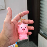 AM5587 Cute Bear Bubble Squeeze KeyChain