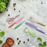 2948 Corrugated 6Pc Kitchen Knife Set Professional Box Knife Set 6 Piece Forged Kitchen Knives with Box.
