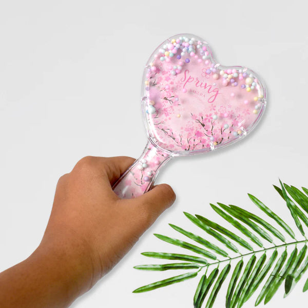 6263 Heart Shape Hair Brush Massage Shower Comb (1 Pc)