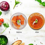 5790 Manual Food Chopper (650ml): 3 Stainless Steel Blades, Locking System, Anti-Slip Base