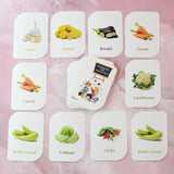 19155 Kidkraft 32-Piece Educational Vegetable Flash Cards Set