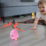 4394 Electroplay Flying Bird RC Toy with LED & Remote Control – Pink Owl Design (1 Set)