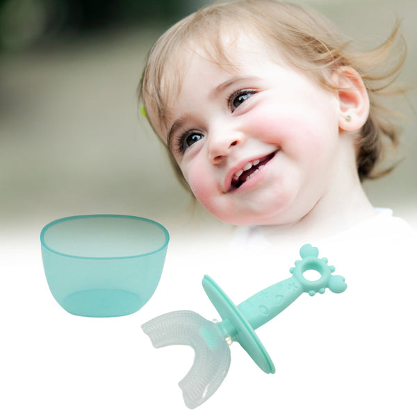 8352 Toothbrush- U Shape Portable Silicone Teeth Brush Clean 360 Degree Cleaning Suitable For 2-6 Years