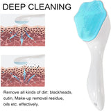13782 Silicone Face Scrubber Exfoliating Brush, Manual Handheld Facial Cleansing Brush (1 Pc)