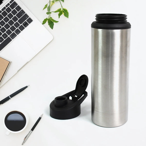 13701 Steel Water Bottle Sipper Bottle Fridge Water Bottle Set of 1 Leak & Rust Proof Bottle Suitable for home, office, gym, outdoor activities, and more (600 ML Approx)
