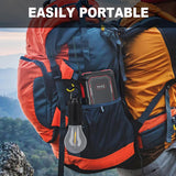 12658 RECHARGEABLE CAMPING LIGHTS FOR TENTS LED CAMPING TENT LANTERN 3 LIGHTING MODES TENT LAMP PORTABLE EMERGENCY CAMPING LIGHTS WITH CLIP HOOK FOR CAMPING HIKING FISHING, BACKPACKING (1 PC)