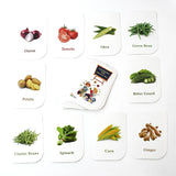 19155 Kidkraft 32-Piece Educational Vegetable Flash Cards Set