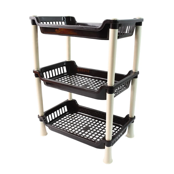 11490 Apex Small Multiuse Plastic Storage Rack Organizer 3-Tier