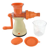 11460 Apex Manual Carrot and Fruit Juicer – Heavy-Duty (1 Pc With Glass)