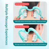 6593A 6 Wheel Dual Pressure Point Cervical Neck Massager WOMEN (1PC)
