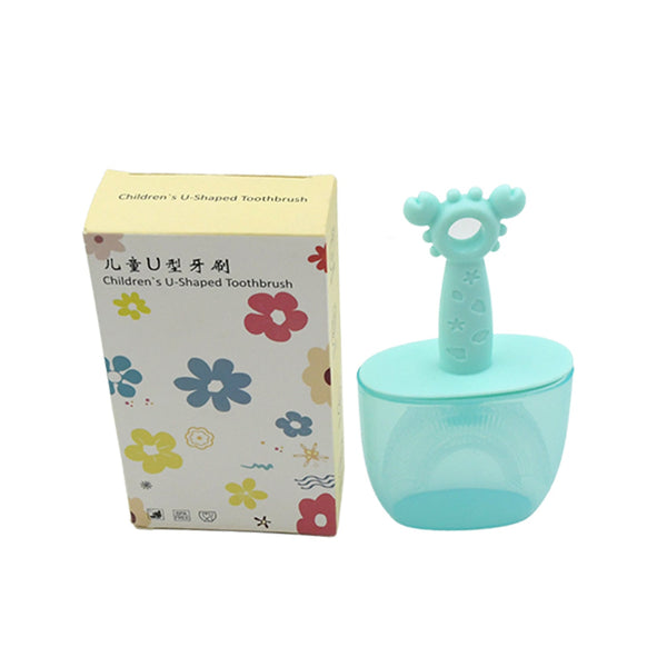 8352 Toothbrush- U Shape Portable Silicone Teeth Brush Clean 360 Degree Cleaning Suitable For 2-6 Years