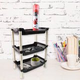 11490 Apex Small Multiuse Plastic Storage Rack Organizer 3-Tier