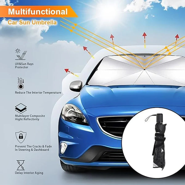 15026 Windshield Umbrella Sun Shade Cover for Car (1 Pc)