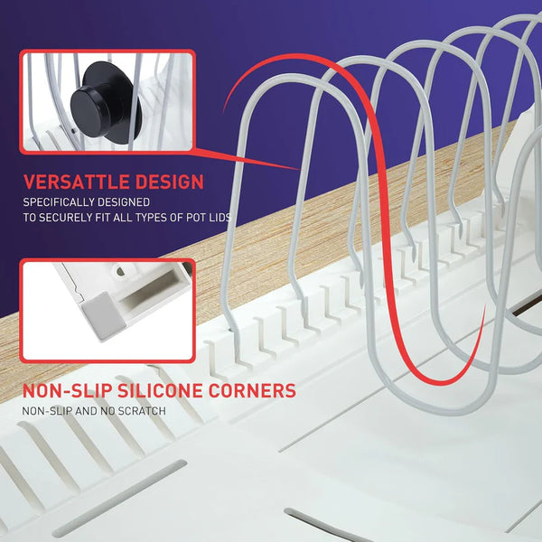 12217 Pots and Pans Organizer Rack for Under Cabinet
