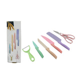 2948 Corrugated 6Pc Kitchen Knife Set Professional Box Knife Set 6 Piece Forged Kitchen Knives with Box.