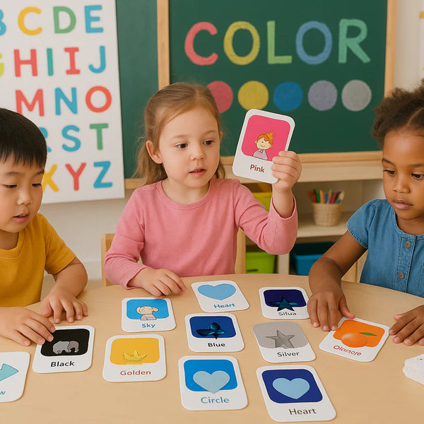 19156 Kidkraft Early Learner 32-Piece Color & Shape Flashcard Set