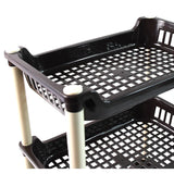11490 Apex Small Multiuse Plastic Storage Rack Organizer 3-Tier