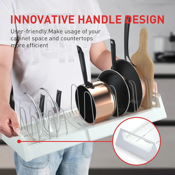 12217 Pots and Pans Organizer Rack for Under Cabinet
