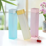 12552 LARGE CAPACITY PLASTIC SQURE WATER BOTTLE , SET OF 6