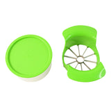 11458 Apex Apple Cutter with Container – Unbreakable ABS Body & Stainless Steel Blades