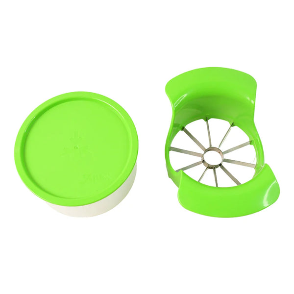 11458 Apex Apple Cutter with Container – Unbreakable ABS Body & Stainless Steel Blades