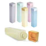 12552 LARGE CAPACITY PLASTIC SQURE WATER BOTTLE , SET OF 6