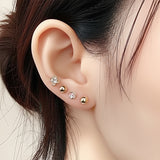 AM5781 - Combo Of 9 Multidesign Earrings Gold Platted Stud Earrings For Women And Girls