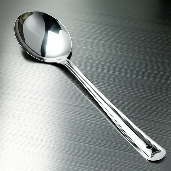 AM5830 PNB Kitchenmate Stainless Steel Solid Skimmer Serving Big Spoon - Leo 3