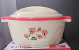 3541 Plastic Inner Stainless Steel, Thermal Serving Bowl Hot Pot Set of 1,(2500 ML)