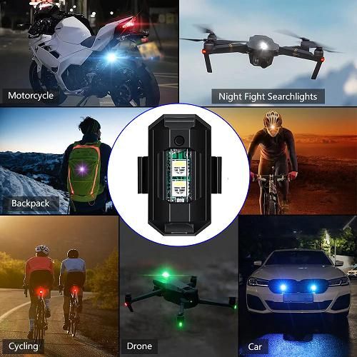 7497 USB Rechargeable Mini LED Strobe Lights Multi-Colors