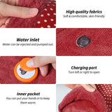 0381 Velvet Electric Pain Relief Heating Gel Pad
