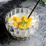 AM5983 Crystal Glass Serving Bowl (Multidesign)- Set of 1 Large & 6 Small Bowl-- KRPS041-L7 & KRPS021-L7 & KRPS031-L7)