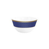 AM5752 Cello Opalware Solitaire Series Sapphire Dinner Set, 27 Units - Opal Glass Dinner Set for 1 | Crockery Set for Festive Ocassions, Parties | White Plate and Bowl Set