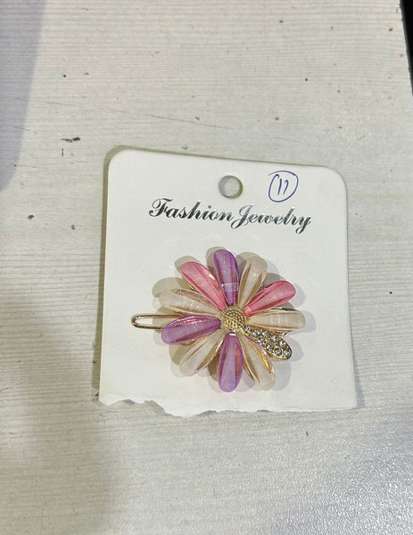 AM1030 Bridal Metal Hairpins Flower Hair Clip for Girls &  Womens - 1 Pcs