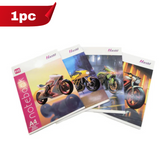 AM5497 HRS Bike Series Notebook A4 Book 140 Pages 1pc