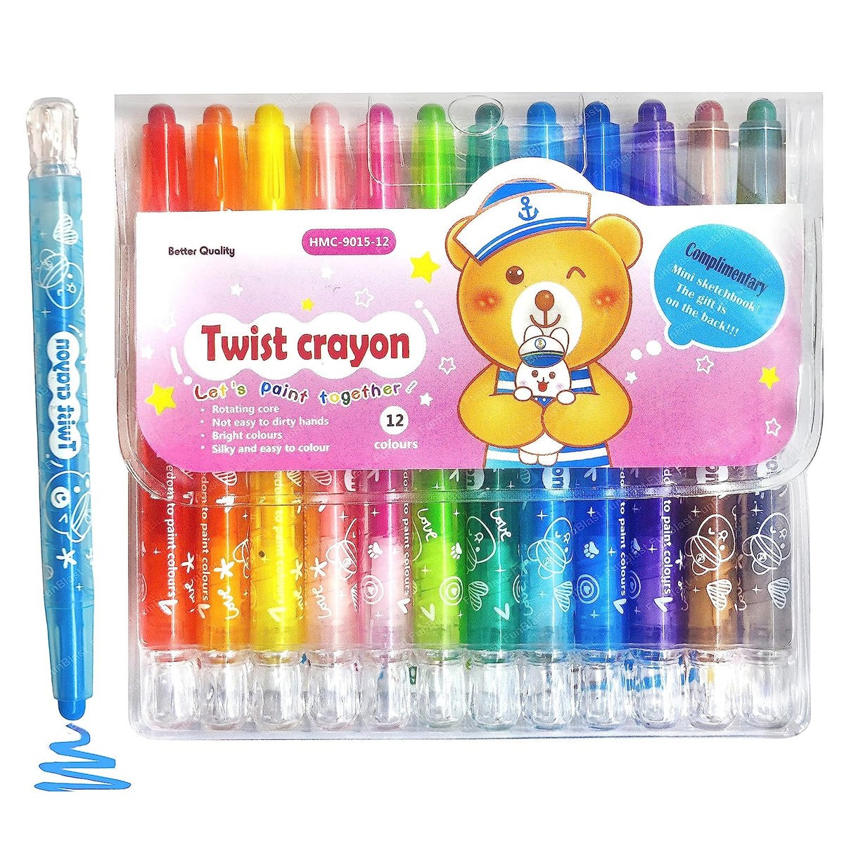 APOLO Twisted Crayon Pen A-243 12 Color