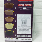 Di0267 Rishabh Super Festive 3-Piece Insulated Casserole Set