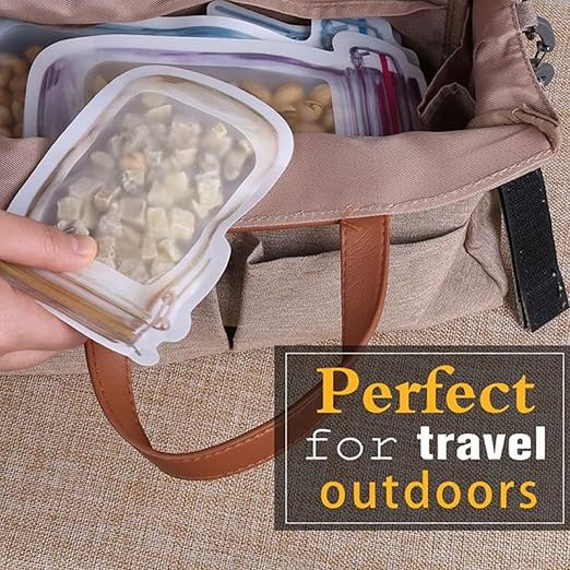 1074 Jar Shape Storage Pouch - Reusable & Dishwasher Safe