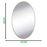1727 Adhesive Bathroom Mirror Wall 30X20CM ((small)